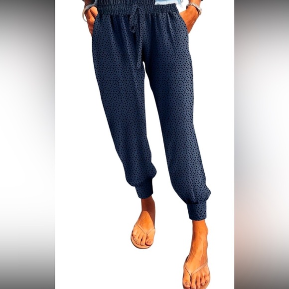 Womens Soft Casual Drawstring Tie Elastic Waist
Jogger Pants with Pockets - Picture 1 of 1